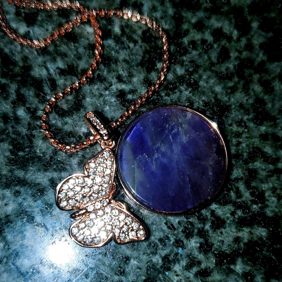 14k Flash Gold Precious Stone and Crystal Ecrusted - Picture 3 of 3